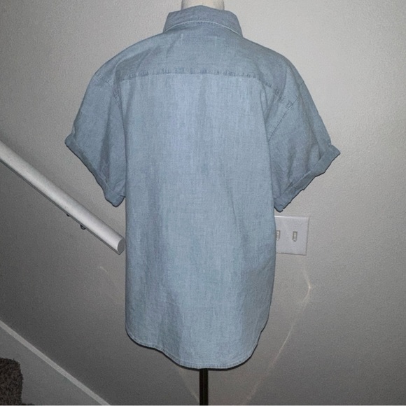 Aritzia Sky Blue Button Down Shirt - Picture 5 of 9